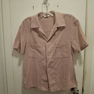 Uniqlo Light Pink Collared Shirt